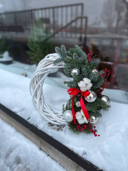 Венок новогодний, d 30 см.